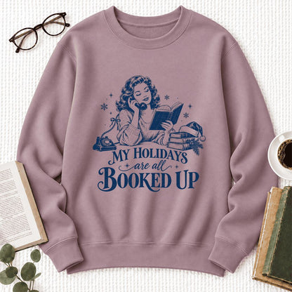My Holidays Are All Booked Up Softstyle Sweatshirt | Christmas Book Lover Gift Paragon