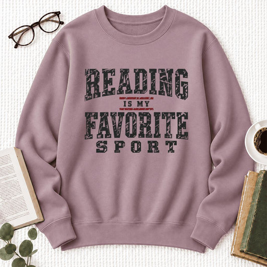Reading Is My Favorite Sport Softstyle Sweatshirt | Book Lover Gift Paragon