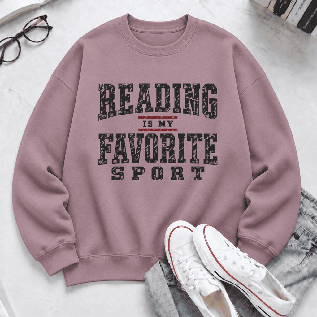 Reading Is My Favorite Sport Softstyle Sweatshirt | Book Lover Gift Paragon
