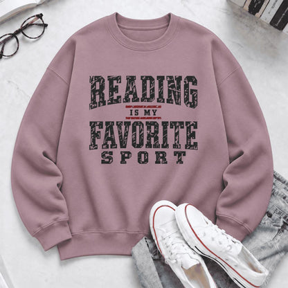 Reading Is My Favorite Sport Softstyle Sweatshirt | Book Lover Gift Paragon