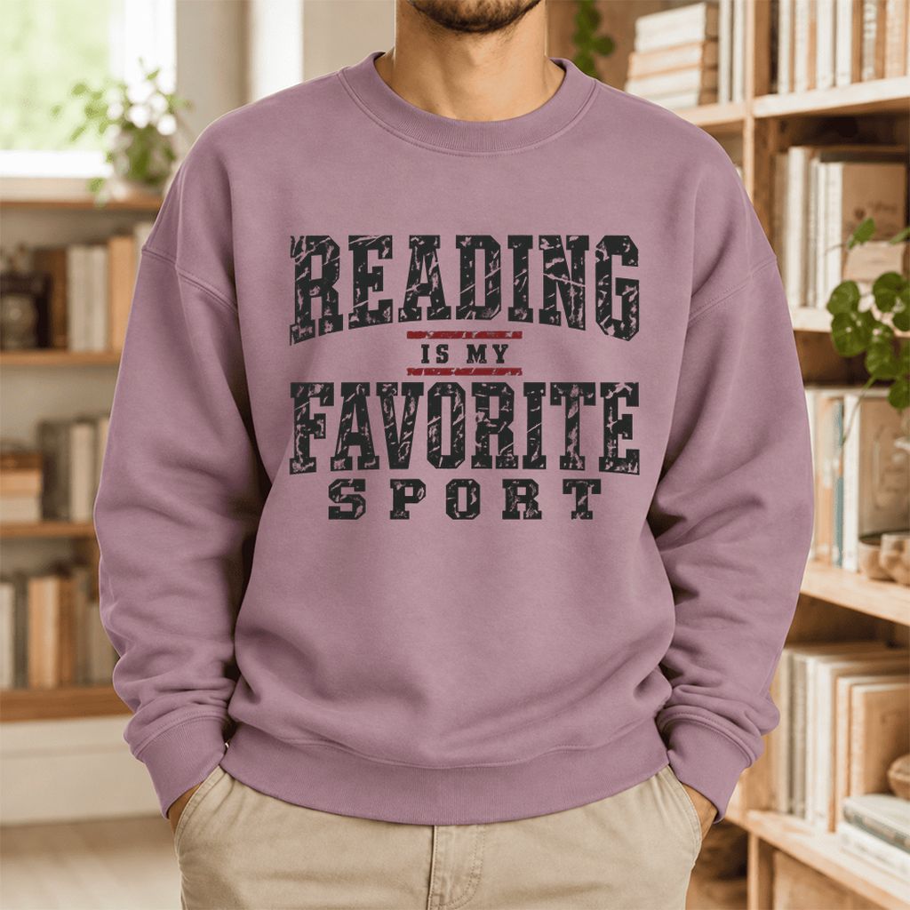 Reading Is My Favorite Sport Softstyle Sweatshirt | Book Lover Gift Paragon
