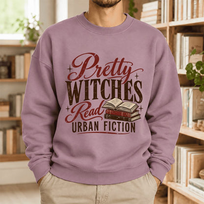 Pretty Witches Read Urban Fiction Softstyle Sweatshirt | Bold Book Lover Gift Paragon