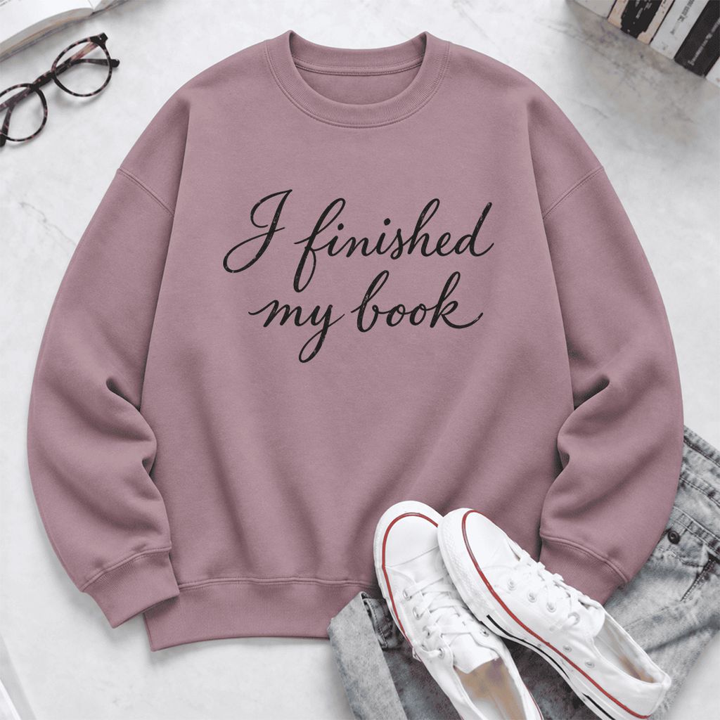 I Finished My Book Softstyle Sweatshirt | Book Lover Gift Paragon