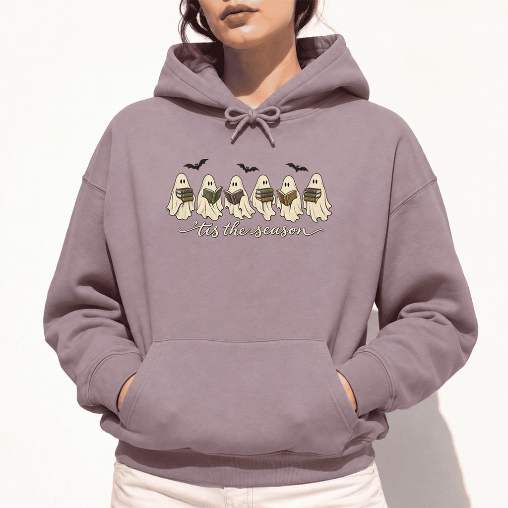 'Tis The Season Reading Ghosts Softstyle Hoodie | Halloween Book Lover Gift Paragon