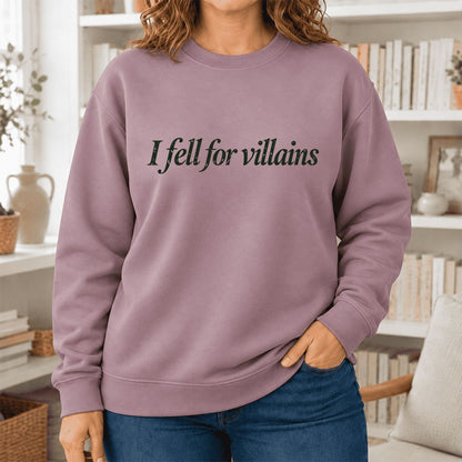 I Fell For Villains Softstyle Sweatshirt | Dark Romance Reader Gift Paragon