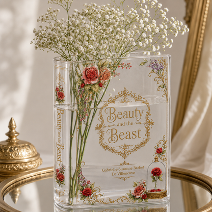 Beauty and the Beast Acrylic Book Vase Book Lover Gift