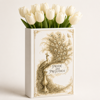 Pride And Prejudice Ceramic Book Vase Book Lover Gift