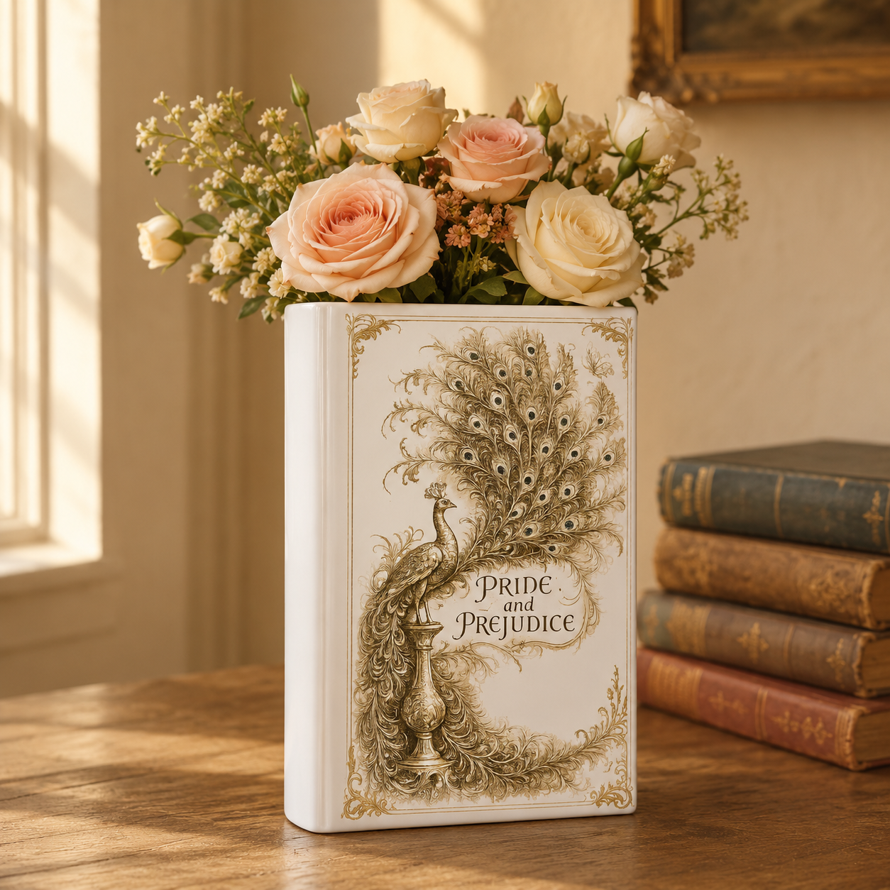 Pride And Prejudice Ceramic Book Vase Book Lover Gift