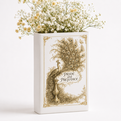 Pride And Prejudice Ceramic Book Vase Book Lover Gift