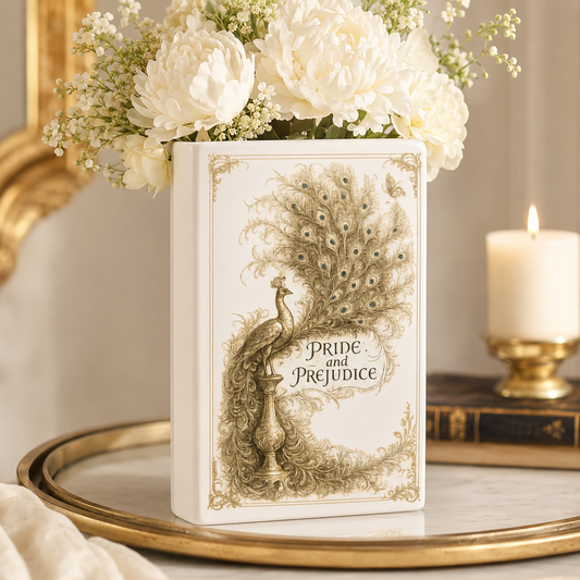Pride And Prejudice Ceramic Book Vase Book Lover Gift