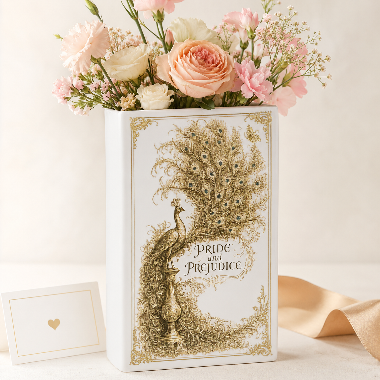 Pride And Prejudice Ceramic Book Vase Book Lover Gift