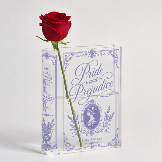 Pride And Prejudice Acrylic Book Vase Book Lover Gift