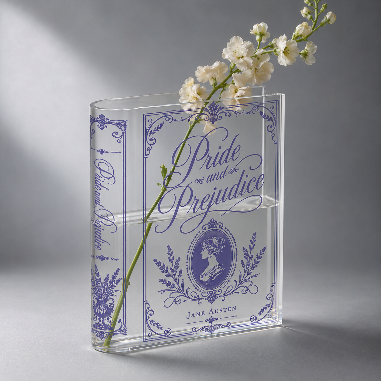 Pride And Prejudice Acrylic Book Vase Book Lover Gift
