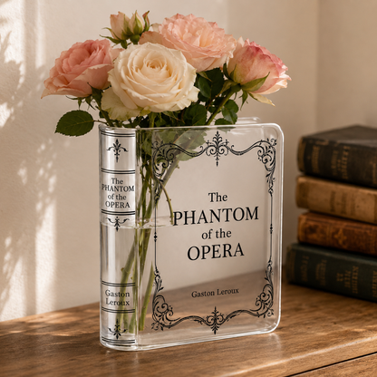 The Phantom Of The Opera Acrylic Book Vase Book Lover Gift