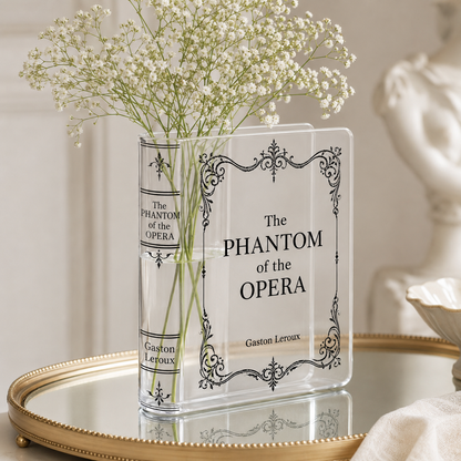 The Phantom Of The Opera Acrylic Book Vase Book Lover Gift