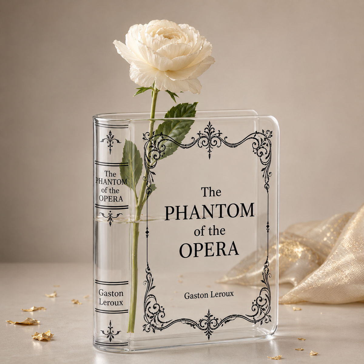 The Phantom Of The Opera Acrylic Book Vase Book Lover Gift