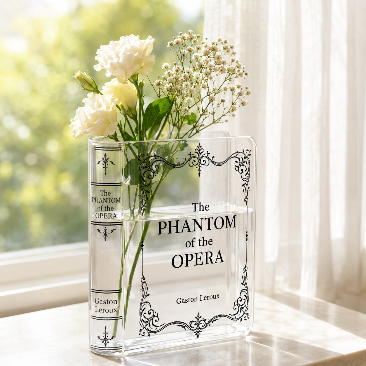 The Phantom Of The Opera Acrylic Book Vase Book Lover Gift