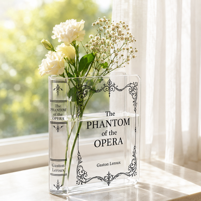 The Phantom Of The Opera Acrylic Book Vase Book Lover Gift
