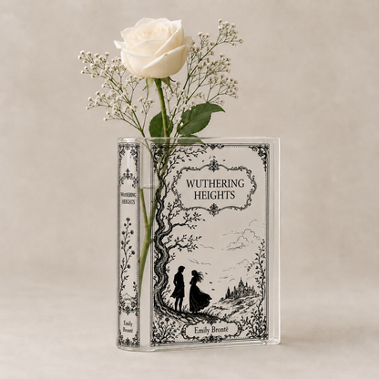 Wuthering Heights Acrylic Book Vase Book Lover Gift
