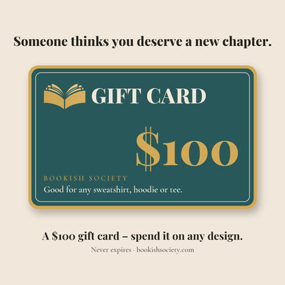 Bookish Society Gift Card $100