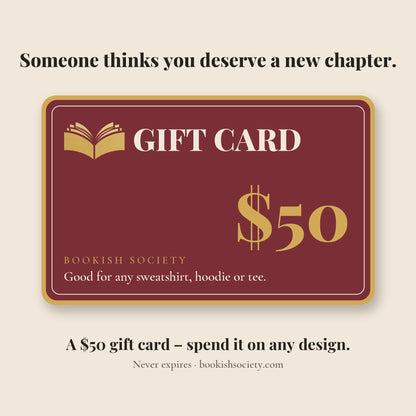 Bookish Society Gift Card $50