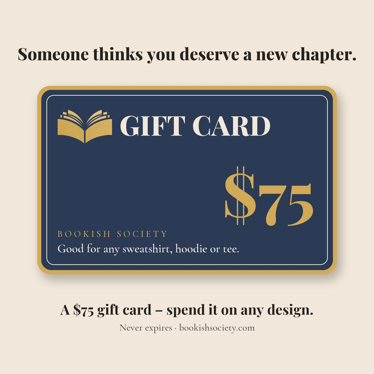 Bookish Society Gift Card $75