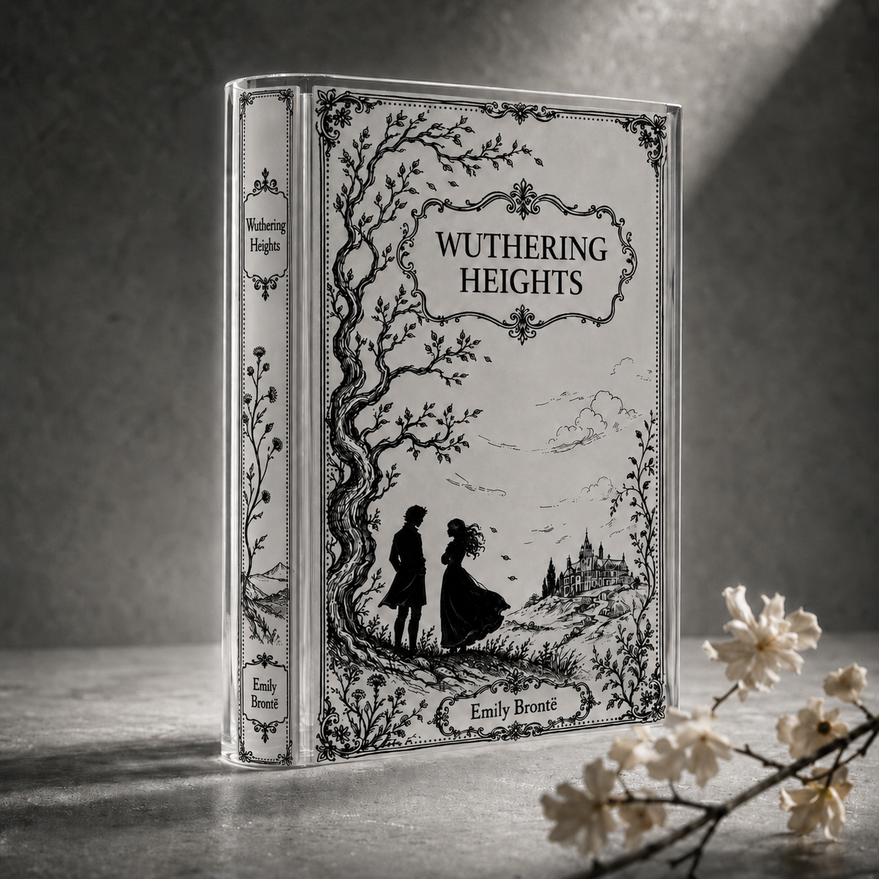 Wuthering Heights Acrylic Book Vase Book Lover Gift