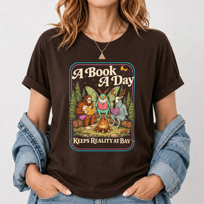 Cryptid Book Club Softstyle T-Shirt | Book Lover Gift Dark Chocolate