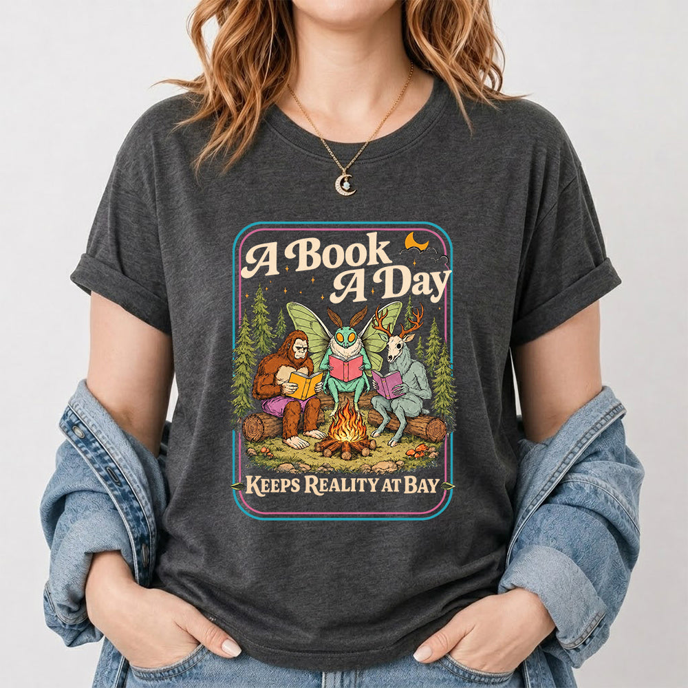 Cryptid Book Club Softstyle T-Shirt | Book Lover Gift Dark Heather