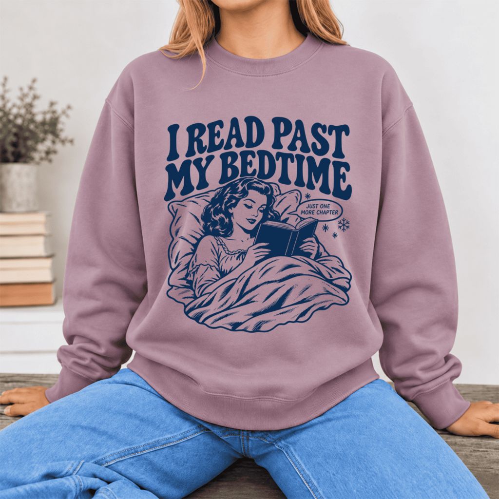 I Read Past My Bed Time Softstyle Sweatshirt | Cozy Reader Gift Paragon