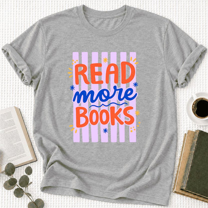 Read More Books Ultra-Soft Cotton T-Shirt | Reader Gift Athletic Heather