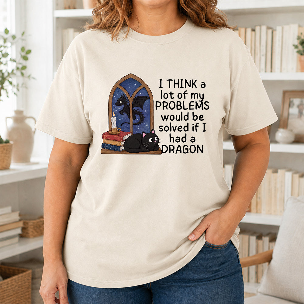 If I Could Have A Dragon Softstyle T-Shirt | Book Lover Gift Natural