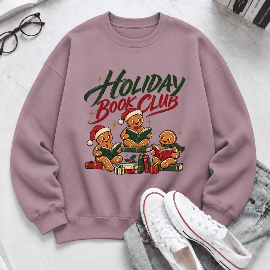 Holiday Book Club Softstyle Sweatshirt | Christmas Book Club Gift Paragon