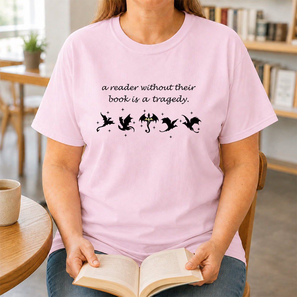 A Reader Without Their Book Softstyle T-Shirt | Book Lover Gift Light Pink