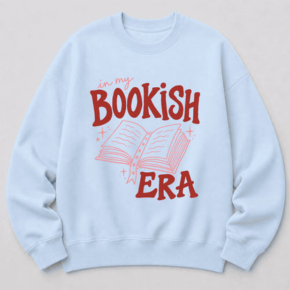 In My Bookish Era Crewneck Sweatshirt | Reader Gift Light Blue