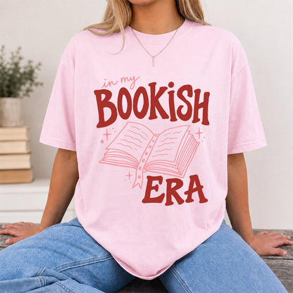 In My Bookish Era Cotton T-Shirt | Book Lover Gift Light Pink