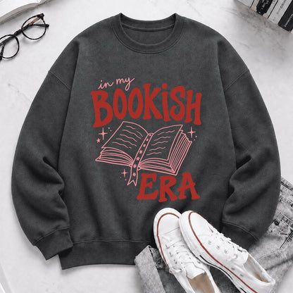In My Bookish Era Crewneck Sweatshirt | Reader Gift Dark Heather