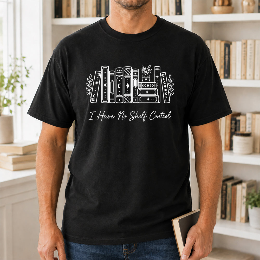 I Have No Shelf Control Softstyle T-Shirt | Book Lover Gift Black