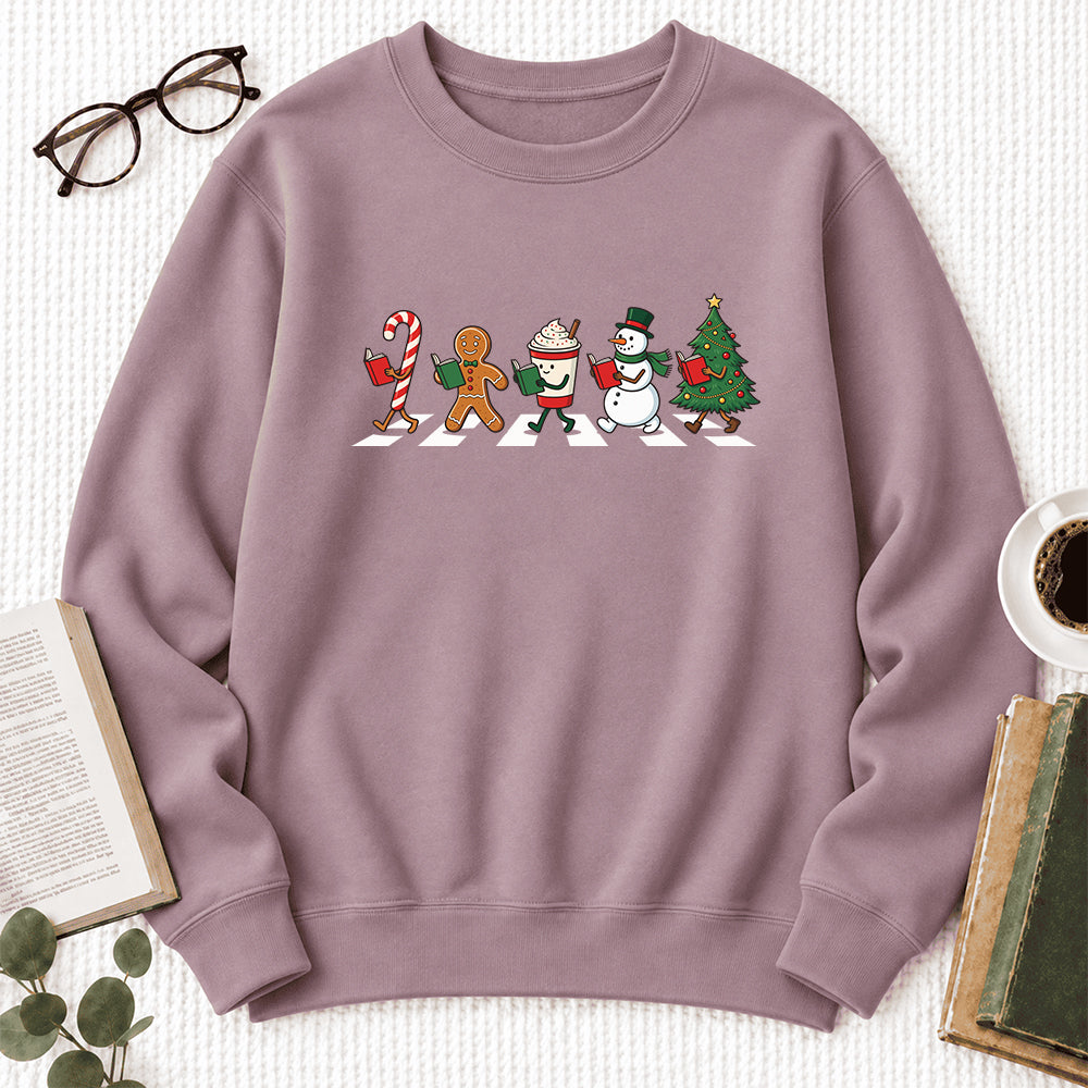 Christmas Reading Parade Softstyle Sweatshirt | Christmas Gift For Readers Paragon