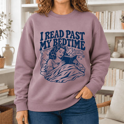 I Read Past My Bed Time Softstyle Sweatshirt | Cozy Reader Gift Paragon