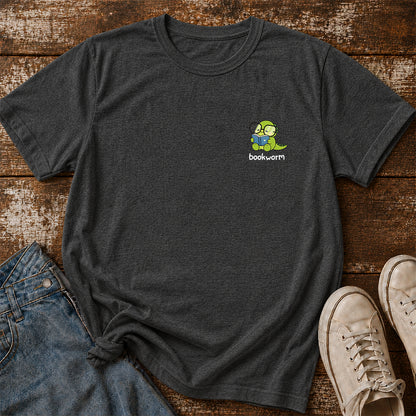 Bookworm Cotton T-Shirt | Book Lover Gift Dark Heather