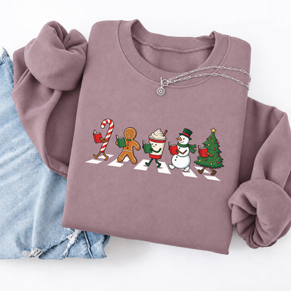 Christmas Reading Parade Softstyle Sweatshirt | Christmas Gift For Readers Paragon