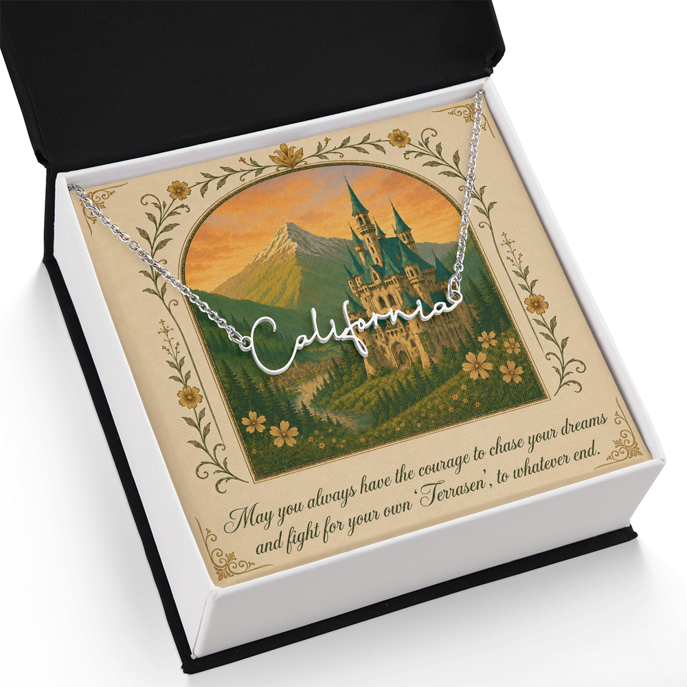 To Whatever End Decorative Card And Custom Name Polished Stainless Steel Necklace With Box Book Lover Gift Font 2
