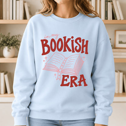 In My Bookish Era Crewneck Sweatshirt | Reader Gift Light Blue