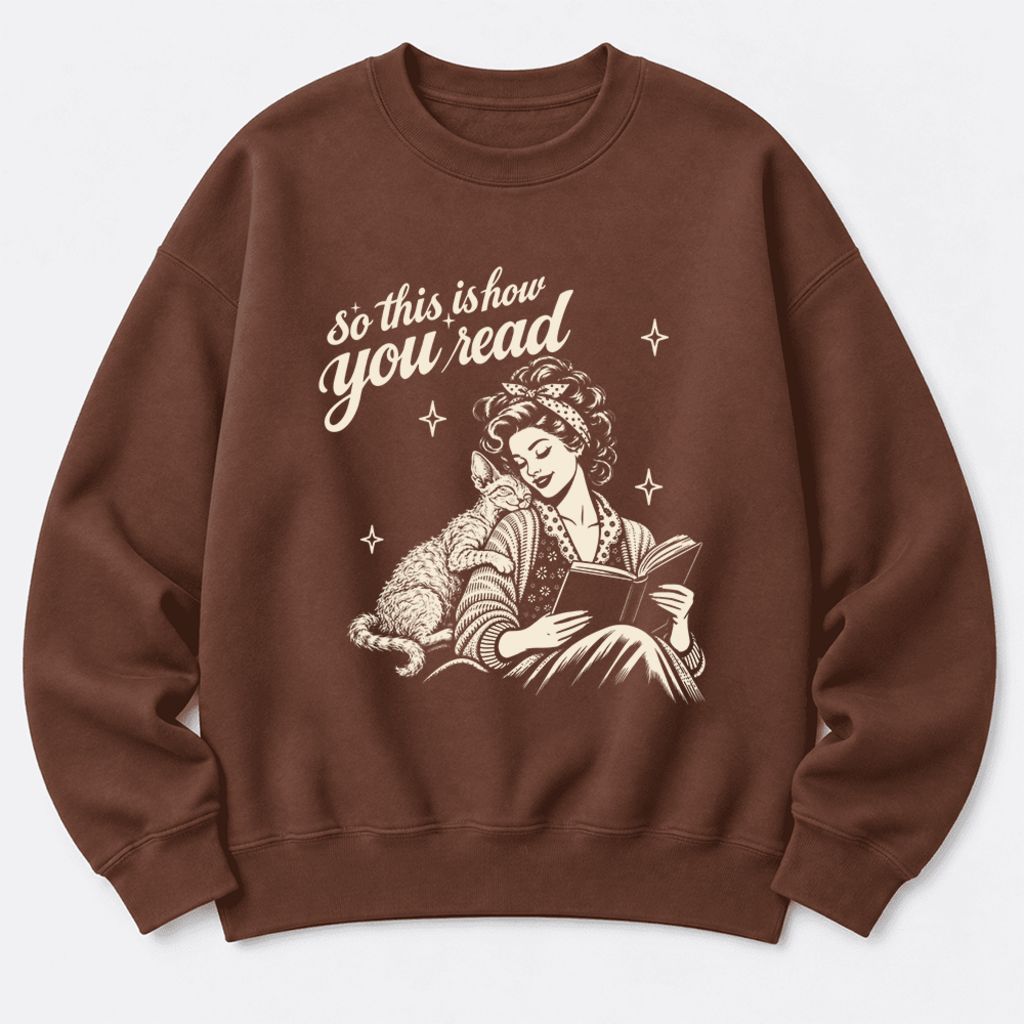 How You Read Devon Rex Softstyle Sweatshirt | Cozy Cat Lover & Reader Gift Cocoa