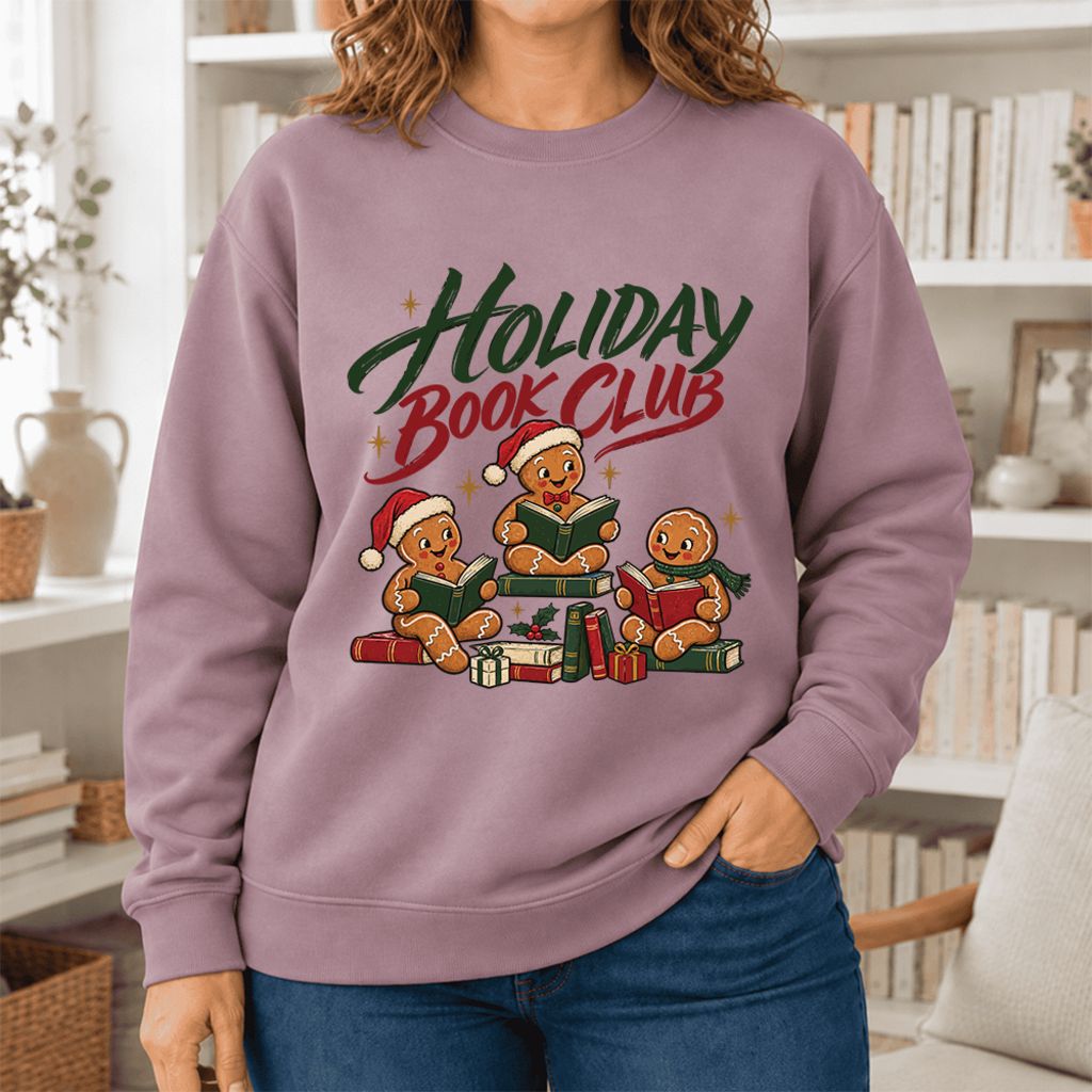 Holiday Book Club Softstyle Sweatshirt | Christmas Book Club Gift Paragon