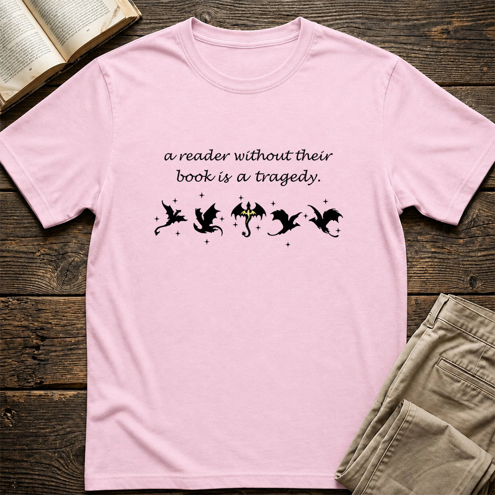 A Reader Without Their Book Softstyle T-Shirt | Book Lover Gift Light Pink
