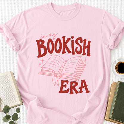 In My Bookish Era Cotton T-Shirt | Book Lover Gift Light Pink
