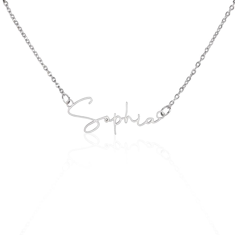 You Could Do Anything Custom Name Stainless Steel Necklace Book Lover Gift Font 2