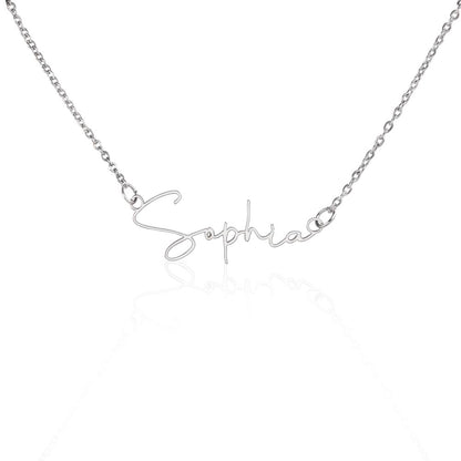 You Could Do Anything Custom Name Stainless Steel Necklace Book Lover Gift Font 2